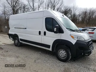 2023 Ram ProMaster Cargo with VIN 3C6MRVJG6PE506893, listed as a Copart auction lot 43593904 with 15,978 mi miles and Salvage Title. Bid and sale history available at DreamBid. Image 4.