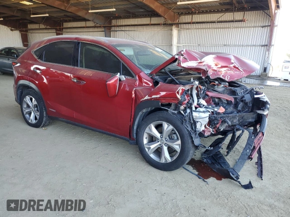 2017 Lexus NX 300h with VIN JTJBJRBZ8H2064791, listed as a Copart auction lot 41873895 with 66,835 mi miles and Salvage Title. Bid and sale history available at DreamBid. Image 4.