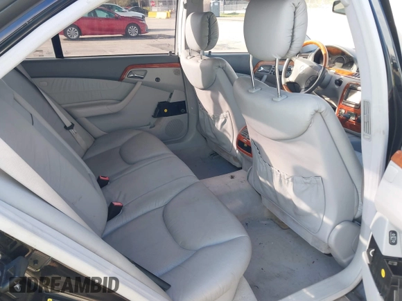 2002 Mercedes-Benz S-Class 4.3L with VIN WDBNG70JX2A231244, listed as a IAAI auction lot 41533814 with 103,215 mi miles. Bid and sale history available at carsss.com. Image 8.