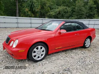 2002 Mercedes-Benz CLK 320/430 with VIN WDBLK65G02T114516, listed as a Copart auction lot 70672914 with 51,844 mi miles and Salvage Title. Bid and sale history available at DreamBid. Image 1.