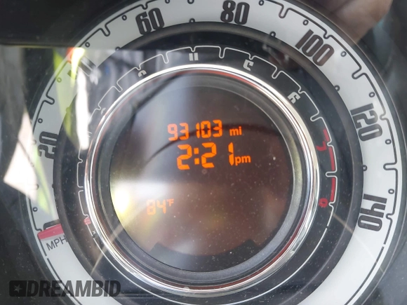 2012 FIAT 500 Pop with VIN 3C3CFFAR1CT126455, listed as a IAAI auction lot 42583517 with 93,103 mi miles and . Bid and sale history available at DreamBid. Image 7.