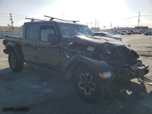 2020 Jeep Gladiator Rubicon with VIN 1C6JJTBG8LL101214, listed as a Copart auction lot 86914174 with 0 mi miles and Salvage Title. Bid and sale history available at carsss.com. Image 4.