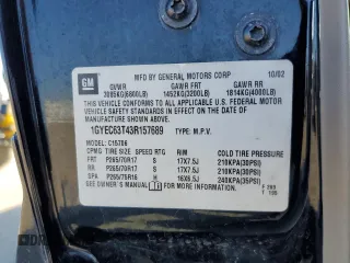 2003 Cadillac Escalade with VIN 1GYEC63T43R157689, listed as a Copart auction lot 88749145 with 138,905 mi miles and Salvage title. Bid and sale history available at DreamBid. Image 13.