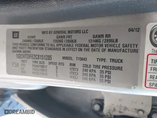 2012 Chevrolet Colorado LT w/2LT with VIN 1GCHTDFE2C8151285, listed as a IAAI auction lot 41887874 with 187,642 mi miles. Bid and sale history available at carsss.com. Image 9.