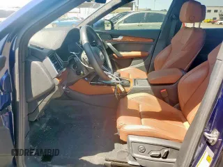 2021 Audi Q5 Premium Plus with VIN WA1BAAFY0M2055853, listed as a Copart auction lot 52645005 with 43,216 mi miles and Salvage Title. Bid and sale history available at carsss.com. Image 7.