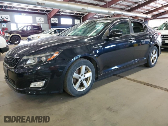 2014 Kia Optima LX with VIN 5XXGM4A70EG313951, listed as a Copart auction lot 63703955 with 87,929 mi miles and Clean title. Bid and sale history available at DreamBid. Image 1.