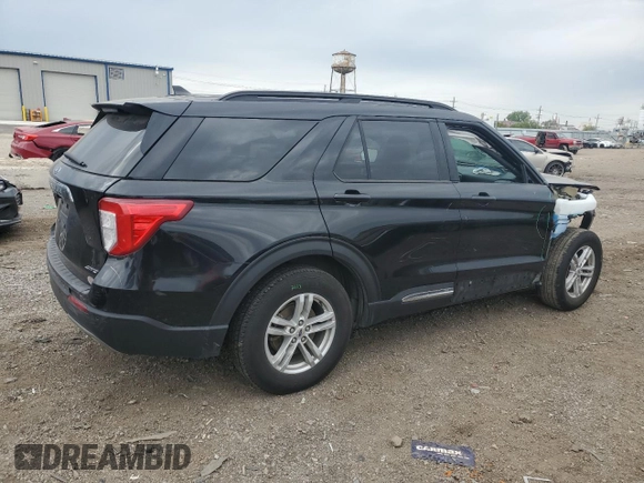 2023 Ford Explorer XLT with VIN 1FMSK8DH3PGA58229, listed as a Copart auction lot 58571525 with 64,536 mi miles and Salvage title. Bid and sale history available at DreamBid. Image 3.