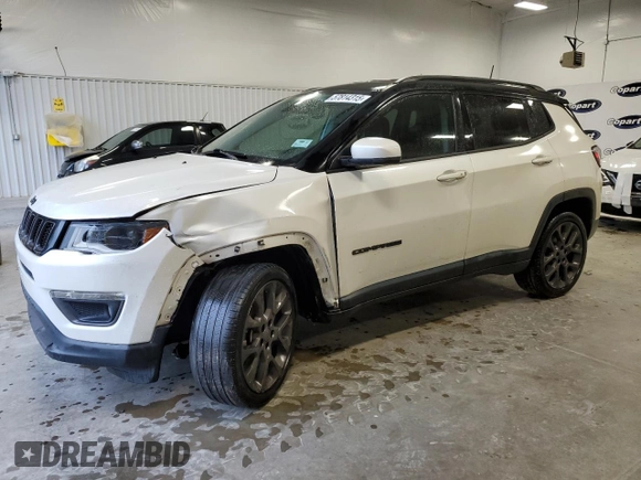 2019 Jeep Compass Limited with VIN 3C4NJDCB8KT729537, listed as a Copart auction lot 57814315 with 67,484 mi miles and Salvage title. Bid and sale history available at DreamBid. Image 1.