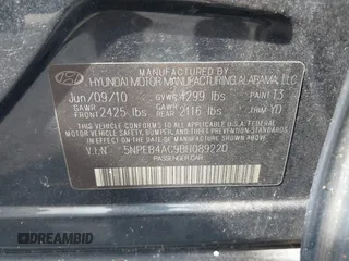 2011 Hyundai Sonata GLS с VIN 5NPEB4AC9BH089220, выставлен на аукционе IAAI как лот 42546763 с пробегом 175 220 миль миль и . История ставок и продаж доступна на DreamBid. Изображение 9.
