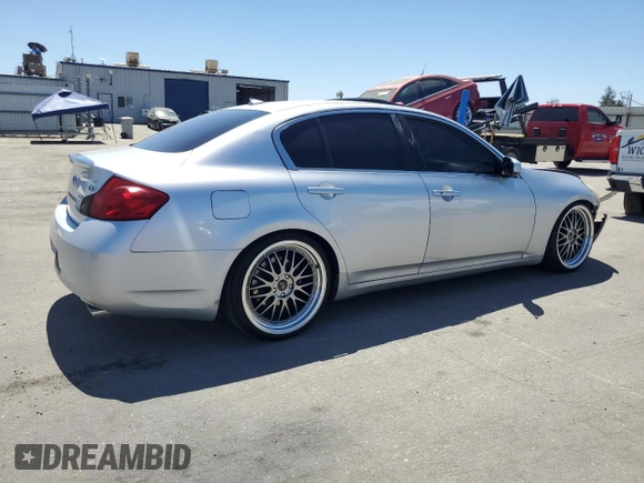 2007 Infiniti G35 Journey with VIN JNKBV61EX7M715361, listed as a Copart auction lot 68190604 with 176,632 mi miles and Salvage Title. Bid and sale history available at DreamBid. Image 3.