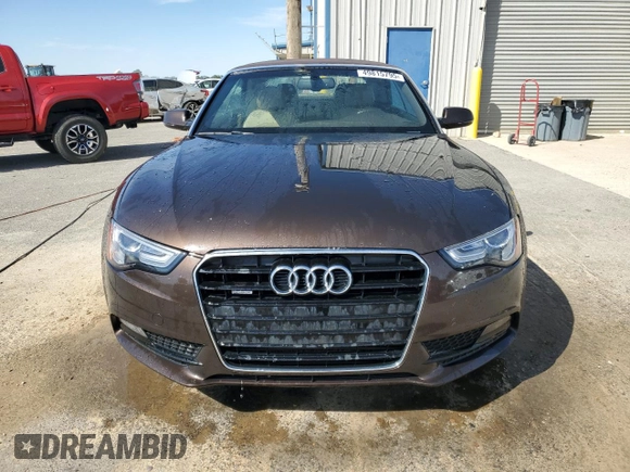 2013 Audi A5 Premium Plus with VIN WAULFAFH6DN017342, listed as a Copart auction lot 49815795 with 108,488 mi miles and Salvage Title. Bid and sale history available at carsss.com. Image 5.