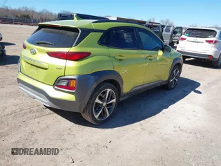 2020 Hyundai Kona Limited with VIN KM8K33A50LU564963, listed as a IAAI auction lot 41683697 with 87,893 mi miles. Bid and sale history available at carsss.com. Image 4.