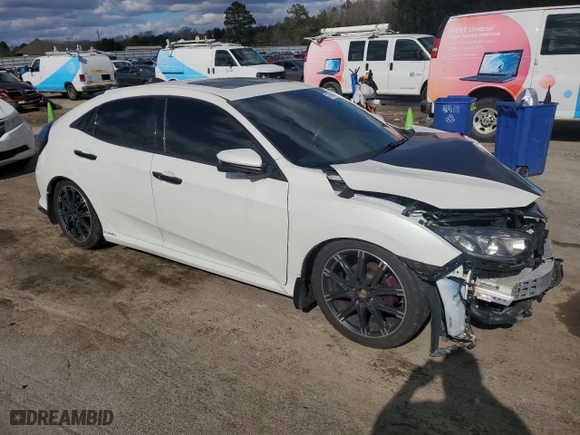 2017 Honda Civic Hatchback EX with VIN SHHFK7H56HU213382, listed as a Copart auction lot 47602085 with 56,426 mi miles and Salvage Title. Bid and sale history available at carsss.com. Image 4.