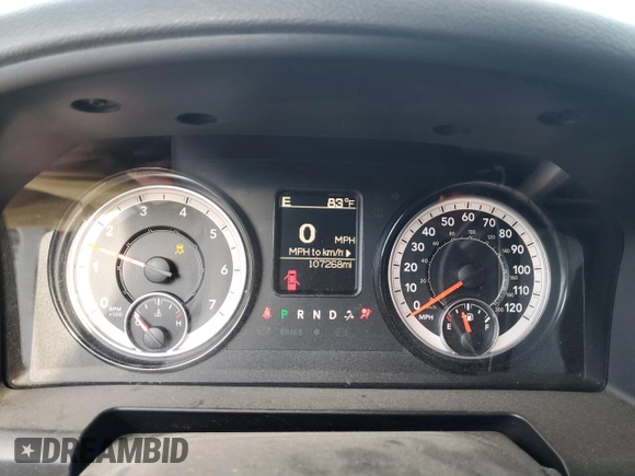 2018 Ram 2500 Big Horn with VIN 3C6TR5DT8JG260719, listed as a Copart auction lot 73883074 with 107,268 mi miles and Salvage Title. Bid and sale history available at carsss.com. Image 9.