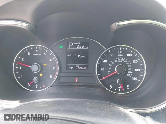 2018 Kia Forte LX with VIN 3KPFK4A77JE245278, listed as a IAAI auction lot 41797240 with 90,640 mi miles. Bid and sale history available at carsss.com. Image 7.