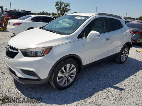 2018 Buick Encore Preferred with VIN KL4CJASB1JB564108, listed as a Copart auction lot 53023835 with 52,785 mi miles and Salvage Title. Bid and sale history available at DreamBid. Image 1.