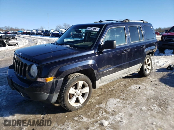 2011 Jeep Patriot Latitude X with VIN 1J4NF4GB9BD109095, listed as a Copart auction lot 44714885 with 175,532 mi miles and Clean Title. Bid and sale history available at DreamBid. Image 1.