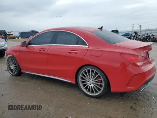 2015 Mercedes-Benz CLA 45 AMG with VIN WDDSJ5CB0FN204556, listed as a Copart auction lot 43118495 with 70,896 mi miles and Salvage Title. Bid and sale history available at DreamBid. Image 2.