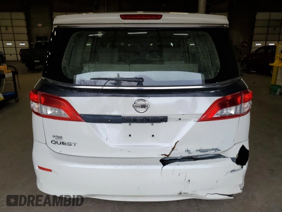 2013 Nissan Quest LE with VIN JN8AE2KP3D9071176, listed as a Copart auction lot 52512385 with 0 mi miles and Clean Title. Bid and sale history available at carsss.com. Image 6.