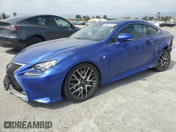 2015 Lexus RC 350 F Sport z VIN JTHHE5BCXF5002079, wystawiony jako Copart lot #54504315 z przebiegiem 98 218 mil mil oraz Szkoda całkowita • Salvage title. Historia ofert i sprzedaży dostępna na DreamBid. Obrazek 1.