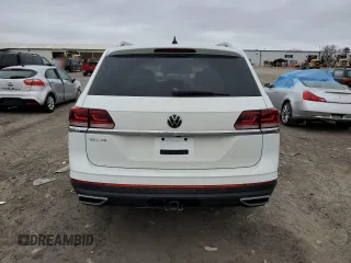 2021 Volkswagen Atlas SEL with VIN 1V2ER2CA5MC504333, listed as a Copart auction lot 43385145 with 47,437 mi miles and Salvage title. Bid and sale history available at DreamBid. Image 6.