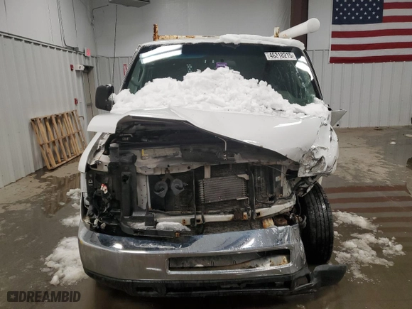 2013 Ford Econoline Cargo Van Commercial with VIN 1FTNE2EW0DDA54008, listed as a Copart auction lot 46318215 with 0 mi miles and Salvage Title. Bid and sale history available at carsss.com. Image 5.