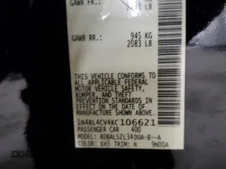 2019 Nissan Altima 2.5 SR with VIN 1N4BL4CV4KC106621, listed as a Copart auction lot 42159705 with 123,722 mi miles and Salvage Title. Bid and sale history available at carsss.com. Image 14.