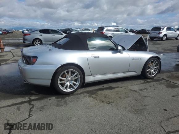 2005 Honda S2000 с VIN JHMAP21415S001004, выставлен на аукционе Copart как лот 48741805 с пробегом 54 987 миль миль и Списание • Salvage title. История ставок и продаж доступна на DreamBid. Изображение 3.