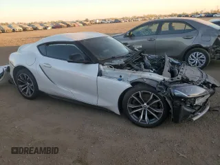 2021 Toyota GR Supra 2.0 with VIN WZ1DB2C01MW041194, listed as a Copart auction lot 76871764 with 0 mi miles and Salvage Title. Bid and sale history available at carsss.com. Image 4.