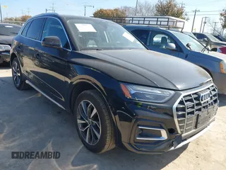 2021 Audi Q5 Premium with VIN WA1AAAFY8M2126213, listed as a IAAI auction lot 41454050 with 38,057 mi miles. Bid and sale history available at carsss.com. Image 1.