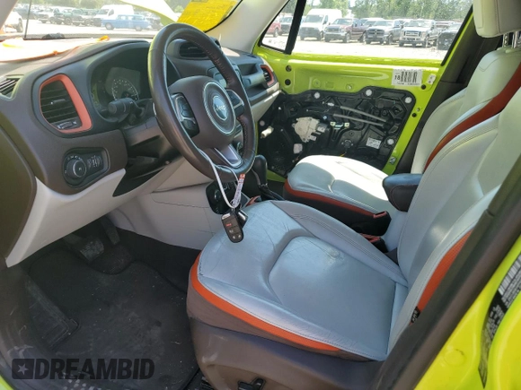 2017 Jeep Renegade Limited with VIN ZACCJBDB1HPF60648, listed as a Copart auction lot 59906885 with 128,477 mi miles and Salvage title. Bid and sale history available at DreamBid. Image 7.