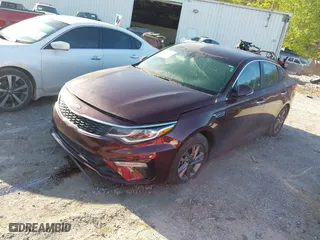 2020 Kia Optima LX with VIN 5XXGT4L34LG424383, listed as a IAAI auction lot 41984135 with 81,199 mi miles. Bid and sale history available at carsss.com. Image 2.