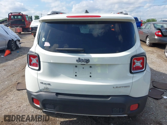 2017 Jeep Renegade Limited с VIN ZACCJBDB9HPF13318, выставлен на аукционе IAAI как лот 42551359 с пробегом 136 969 миль миль и . История ставок и продаж доступна на DreamBid. Изображение 16.