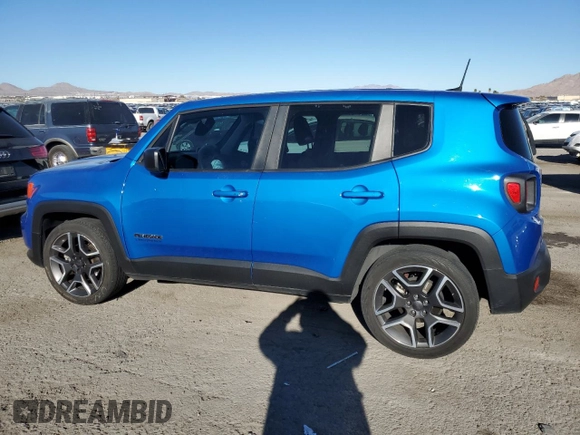 2020 Jeep Renegade Jeepster z VIN ZACNJAAB4LPL94302, wystawiony jako Copart lot #50396095 z przebiegiem 60 929 mil mil oraz Szkoda całkowita • Salvage title. Historia ofert i sprzedaży dostępna na DreamBid. Obrazek 2.