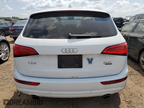 2017 Audi Q5 Premium Plus with VIN WA1L2AFP3HA027064, listed as a Copart auction lot 60634905 with 80,751 mi miles and Salvage title. Bid and sale history available at DreamBid. Image 6.