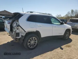 2021 Jeep Cherokee Latitude Lux with VIN 1C4PJLMX1MD211128, listed as a Copart auction lot 48470285 with 46,544 mi miles and Salvage Title. Bid and sale history available at carsss.com. Image 3.