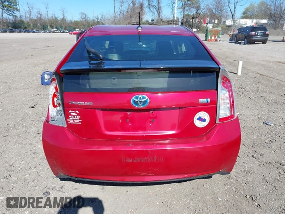 2012 Toyota Prius One with VIN JTDKN3DU7C1511566, listed as a IAAI auction lot 42071435 with 272,827 mi miles. Bid and sale history available at carsss.com. Image 17.