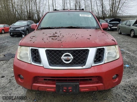 2011 Nissan Pathfinder Silver with VIN 5N1AR1NB7BC601302, listed as a Copart auction lot 85551344 with 171,328 mi miles and Clean Title. Bid and sale history available at carsss.com. Image 5.