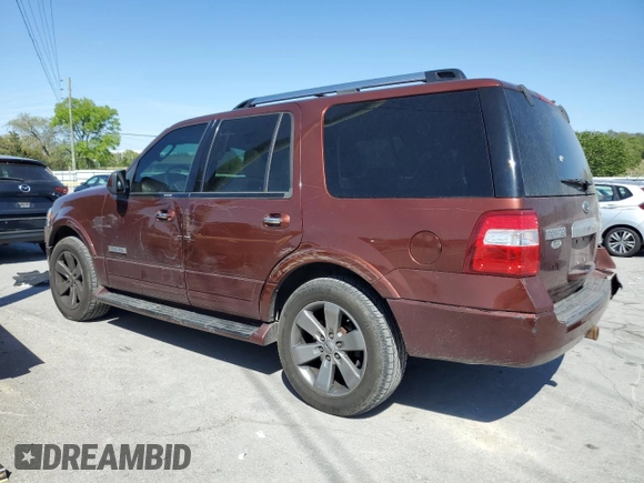 2008 Ford Expedition Limited with VIN 1FMFU19558LA46223, listed as a Copart auction lot 53288565 with 274,586 mi miles and Salvage title. Bid and sale history available at DreamBid. Image 2.
