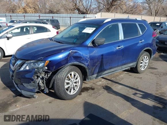 2017 Nissan Rogue SV with VIN KNMAT2MV6HP534295, listed as a IAAI auction lot 41150780 with 131,709 mi miles and . Bid and sale history available at carsss.com. Image 2.