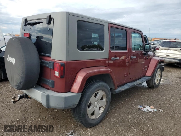 2008 Jeep Wrangler Unlimited Sahara with VIN 1J4GA59128L623399, listed as a Copart auction lot 56524545 with 219,096 mi miles and Clean Title. Bid and sale history available at DreamBid. Image 3.