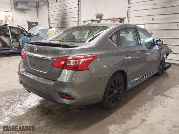 2017 Nissan Sentra SV with VIN 3N1AB7AP9HY300725, listed as a IAAI auction lot 41655152 with 43,751 mi miles. Bid and sale history available at carsss.com. Image 4.
