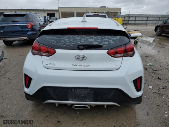 2019 Hyundai Veloster 2.0 with VIN KMHTG6AF4KU008804, listed as a Copart auction lot 47407425 with 135,729 mi miles and Salvage Title. Bid and sale history available at carsss.com. Image 6.