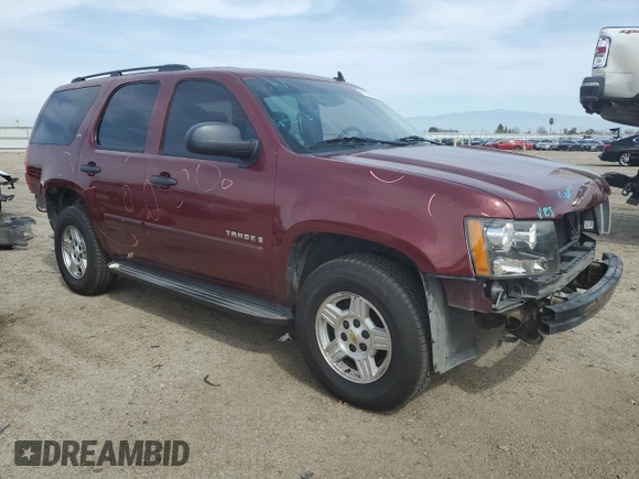 2008 Chevrolet Tahoe LS z VIN 1GNFC13C58R199252, wystawiony jako Copart lot #45808825 z przebiegiem 161 447 mil mil oraz Szkoda całkowita • Salvage title. Historia ofert i sprzedaży dostępna na DreamBid. Obrazek 4.