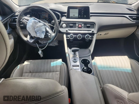 2021 Genesis G70 2.0T with VIN KMTG34LA8MU074008, listed as a Copart auction lot 62692345 with 33,204 mi miles and Salvage title. Bid and sale history available at DreamBid. Image 8.