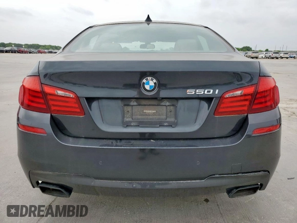 2012 BMW 5 Series 550i with VIN WBAFR9C53CDV59449, listed as a Copart auction lot 53901455 with 130,518 mi miles and Clean Title. Bid and sale history available at carsss.com. Image 6.