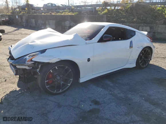 2018 Nissan 370Z Coupe NISMO with VIN JN1AZ4EH5JM571545, listed as a Copart auction lot 79937834 with 0 mi miles and Salvage Title. Bid and sale history available at carsss.com. Image 1.