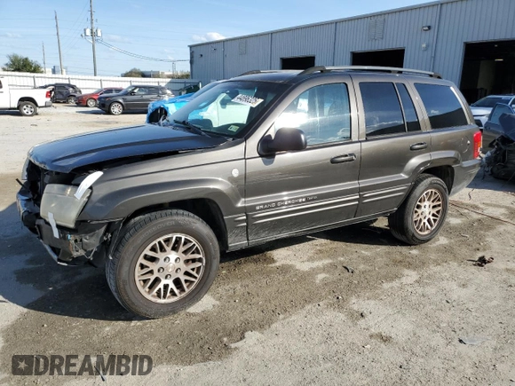2004 Jeep Grand Cherokee Limited with VIN 1J4GW58S24C374012, listed as a Copart auction lot 44896325 with 153,978 mi miles and Salvage title. Bid and sale history available at DreamBid. Image 1.
