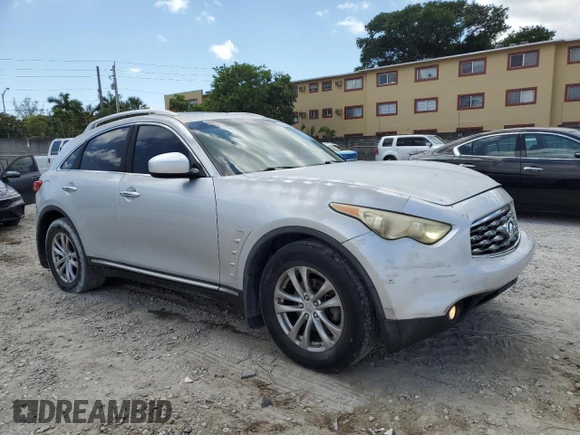 2010 Infiniti FX with VIN JN8AS1MU9AM800926, listed as a Copart auction lot 57456345 with 176,892 mi miles and Salvage title. Bid and sale history available at DreamBid. Image 4.