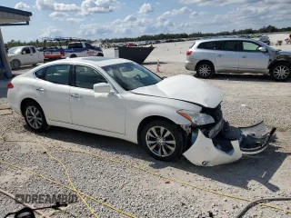 2013 Infiniti M with VIN JN1BY1AR0DM602077, listed as a Copart auction lot 43249275 with 176,392 mi miles and Salvage title. Bid and sale history available at DreamBid. Image 4.